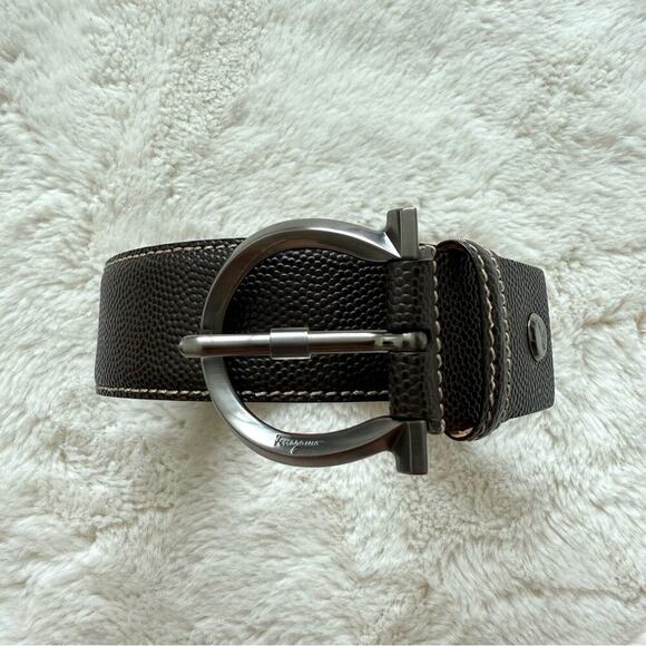 Salvatore Ferragamo Other - Salvatore Ferragamo  stingray genuine leather  belt size 67 Authentic Retail 950